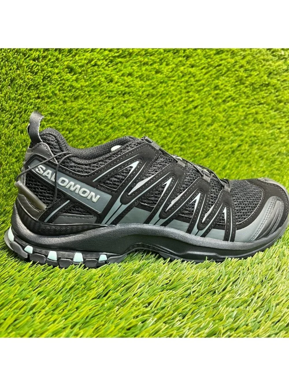 Salomon XA Pro 3D Womens Size 9.5 Black Gray Trail Running Hiking Shoes Sneakers